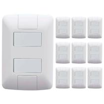 Kit 10 Cj 4X2 2 Interruptor Simples Tramontina Aria 6 A 250V