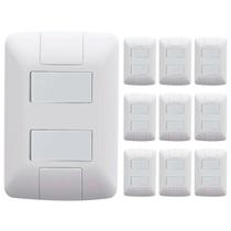 Kit 10 Cj 4X2 2 Interruptor Simples Tramontina Aria 6 A 250V