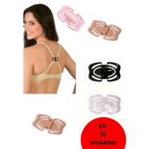 kit 10 Clips de Sutiã Esconde Alças Unificador Plug Une Alças Corrigo Postura e LEvanta Seios - Amare Lingerie