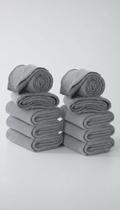Kit 10 Cobertores Casal Cinza 1,60m x 1,90m Kit 10 Cobertores Casal Cinza 1,60m x 1,90m
