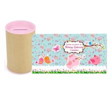 Kit 10 cofrinhos Personalizados de festa Jardim Encantado