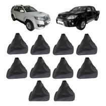 Kit 10 Coifas Alavanca Câmbio Hilux 2005 Ate 2017 Com Base