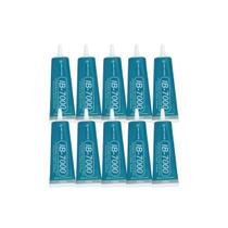 Kit 10 Cola Adesiva Multiuso Transparente Implastec Ib-7000 110ml