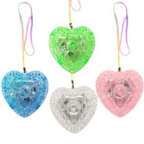 Kit 10 Colar De Led Pisca Coração Super Festas Neon Iluminada XM21150CO Kit 10 Colar De Led Pisca Coração Super Festas Neon Iluminada XM21150CO