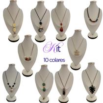 Kit 10 Colar Feminino Atacado Maxi Sortidos Kit 10 Colares Kit 10 Colar Feminino Atacado Maxi Sortidos Kit 10 Colares