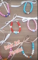 Kit 10 Colar Pérolas Banho Tosa Pet Shop Banho e Tosa cachorro gato enfeite Pescoço