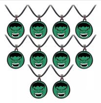 Kit 10 Colares hulk Lembrancinha Festa Brinde
