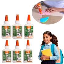 Kit 10 Colas Escolar Branca 40gr Atóxica Leo E Leo