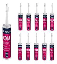 Kit 10 Colas Rodapé Multisuperfices Atlas 400g