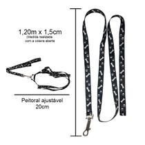 Kit 10 Coleira Peitoral Cachorro Ajustavel Guia Cão Pequeno