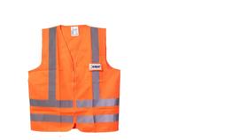 Kit 10 Colete Sinalização Refletivo Laranja 1 Bolso M Imbat
