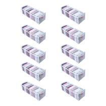 Kit 10 Colmeia Organizador de Gaveta para Roupa Bebê, Calcinha, Cueca e Meias Kit 10 Colmeia Organizador de Gaveta para Roupa Bebê, Calcinha, Cueca e Meias