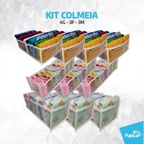 Kit 10 colmeias organizadoras 3p / 3m / 4g - pupilar