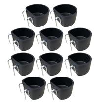 Kit 10 Comedouro Ração Cachorro 6 Litros Cocho com Suporte