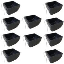 Kit 10 Comedouros Abecel 10 Litros 30x26x16