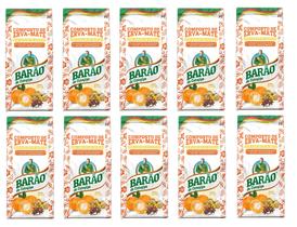 Kit 10 Composto de Erva Mate Sabor Bergamota Barão 500g