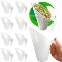 Kit 10 Conchas 1,8l Plástica p/ Cereais Grãos Temperos Ração