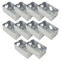 Kit 10 Condulete Multiplo Dailet T Sem Tampa 3/4'' Alumínio