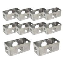 Kit 10 Condulete Multiplo Dailet Tipo X S/ Tampa 1' Alumínio Kit 10 Condulete Multiplo Dailet Tipo X S/ Tampa 1' Alumínio