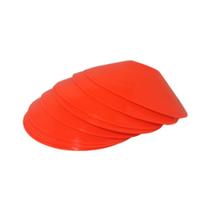 Kit 10 Cone Prato Disco Esportivo P/ Treino Funcional-laranj Kit 10 Cone Prato Disco Esportivo P/ Treino Funcional-laranj