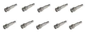 Kit 10 Conector Bnc 75 Ohms Rg-59 - 6mm C/Parafuso C/Mola Kit 10 Conector Bnc 75 Ohms Rg-59 - 6mm C/Parafuso C/Mola