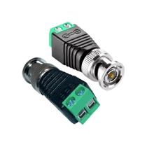 Kit 10 Conector Bnc Borne macho /Femea Para Cftv Camera