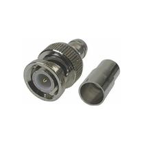 Kit 10 Conector BNC Crimpar RG59 Fixo P/ Cftv Camera