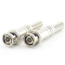 Kit 10 conector bnc mola e parafuso para