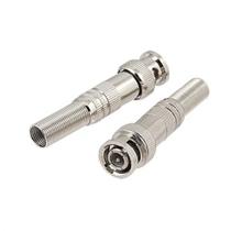 Kit 10 conector bnc mola parafuso para câmera de segurança