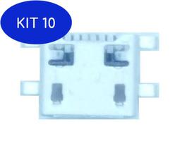Kit 10 Conector Carga Moto G4 Play Xt1603 Xt1600 Xt1601
