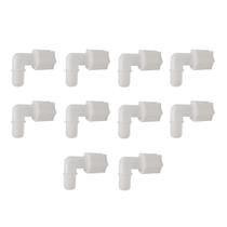 Kit 10 Conector Cotovelo Macho Nylon Mangueira 1/4 Rosca 1/8 Kit 10 Conector Cotovelo Macho Nylon Mangueira 1/4 Rosca 1/8