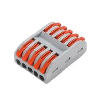 Kit 10 Conector Fio Elétrico 5mm² (250V32A) Vias e Fases Compacto Derivação Original Soutimes