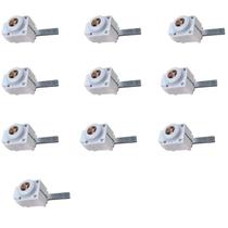 Kit 10 Conector Genérico Frontal Para Disjuntor 6mm - 25mm Disjunto Din