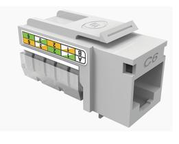 Kit 10 Conector Keystone Furukawa Gigalan Cat6 Bege 35030602 Kit 10 Conector Keystone Furukawa Gigalan Cat6 Bege 35030602