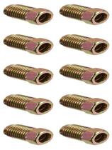 Kit 10 Conector Macho Latao Mangueira Linha Tubo Freio 3/16 Kit 10 Conector Macho Latao Mangueira Linha Tubo Freio 3/16