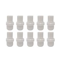 Kit 10 Conector Macho Nylon Para Mangueira De 1/4 Rosca 1/4