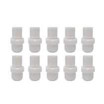 Kit 10 Conector Macho Nylon Para Mangueira De 1/4 Rosca 1/4