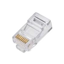 Kit 10 Conector Macho RJ45 Furukawa SoHo Plus Cat5e Para Cabo Sólido e Flexível