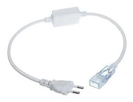 KIT 10 Conector Plug Tomada Fonte Mangueira Led Chata Bivolt