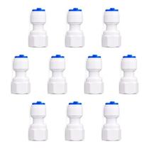 KIT 10 Conector Reto Engate Rápido 1/4" x Rosca Fêmea 3/8" para Filtro de Água Alta Resistência KIT 10 Conector Reto Engate Rápido 1/4" x Rosca Fêmea 3/8" para Filtro de Água Alta Resistência