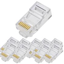 Kit 10 conector rj45 cat6 8x8 fortrek Kit 10 conector rj45 cat6 8x8 fortrek