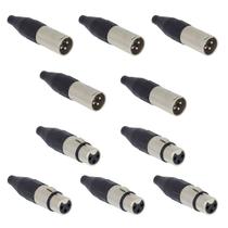 Kit 10 conector santo angelo xlr macho linha sa2x Kit 10 conector santo angelo xlr macho linha sa2x