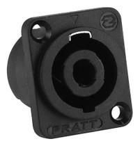 Kit 10 Conector Speakon Painel Com Trava Metal Tipo Neutrik