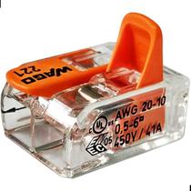 Kit 10 Conector Wago Emenda 2 Fios Mod. 221-612