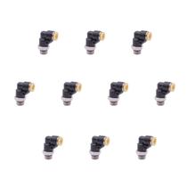 Kit 10 Conectores Cotovelo Orientável BSP 10,0mm 1/8" KSE10-01 Kraftmove