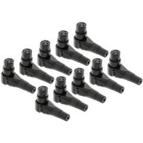 Kit 10 Conectores Femea Canon Xlr Cachimbo Em L 90 Graus