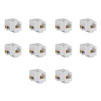 Kit 10 Conectores Fêmea Rj45 CAT6 T568A/B Keystone Branco Etherlink Kit 10 Conectores Fêmea Rj45 CAT6 T568A/B Keystone Branco Etherlink