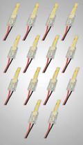 Kit 10 Conectores Fita Led Cob 12v 8mm 1 Vias