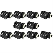 Kit 10 Conectores Jack P10 Painel Estereo P/ Placa Pci Pedal