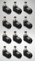 Kit 10 Conectores P4 Jack Macho 90 Graus Kit 10 Conectores P4 Jack Macho 90 Graus